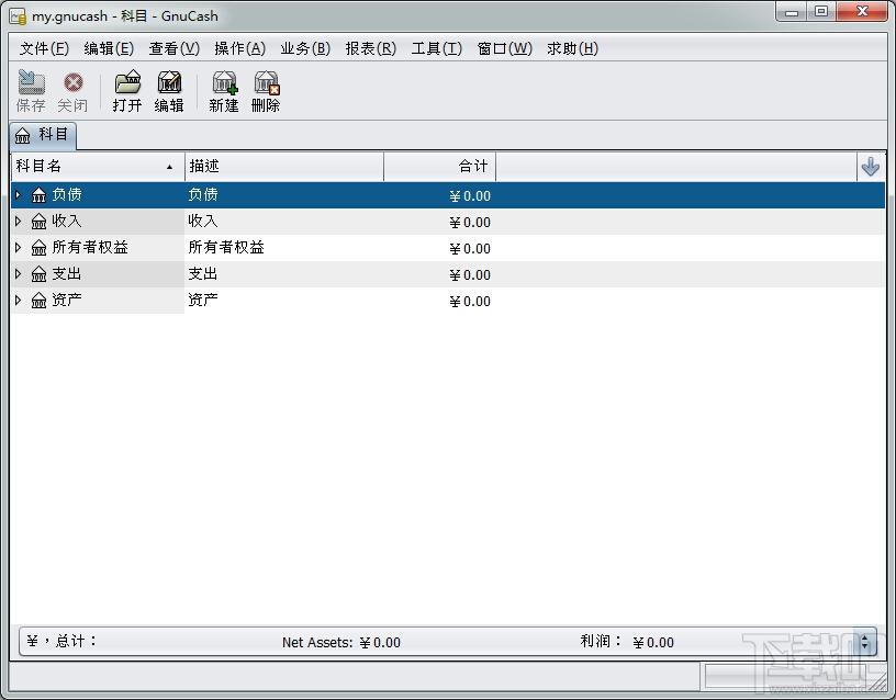 GnuCash,免费财务软件,免费财务软件下载